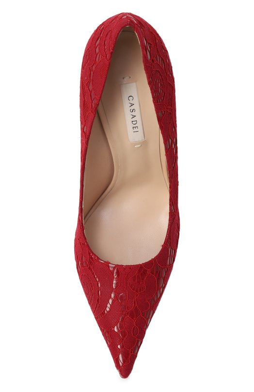 Комбинированные туфли Liberty Blade Casadei 1F940X100MC2836 Красный  1F940X100MC2836 Фото 6