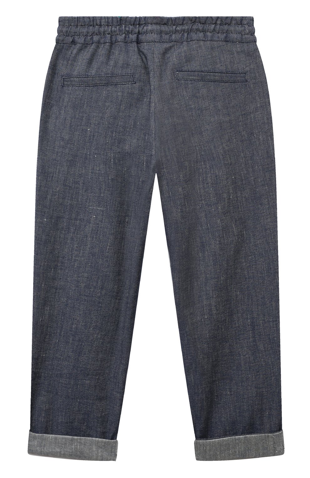 Брюки изо льна и хлопка BRUNELLO CUCINELLI, арт. BS457P503A, фото 2