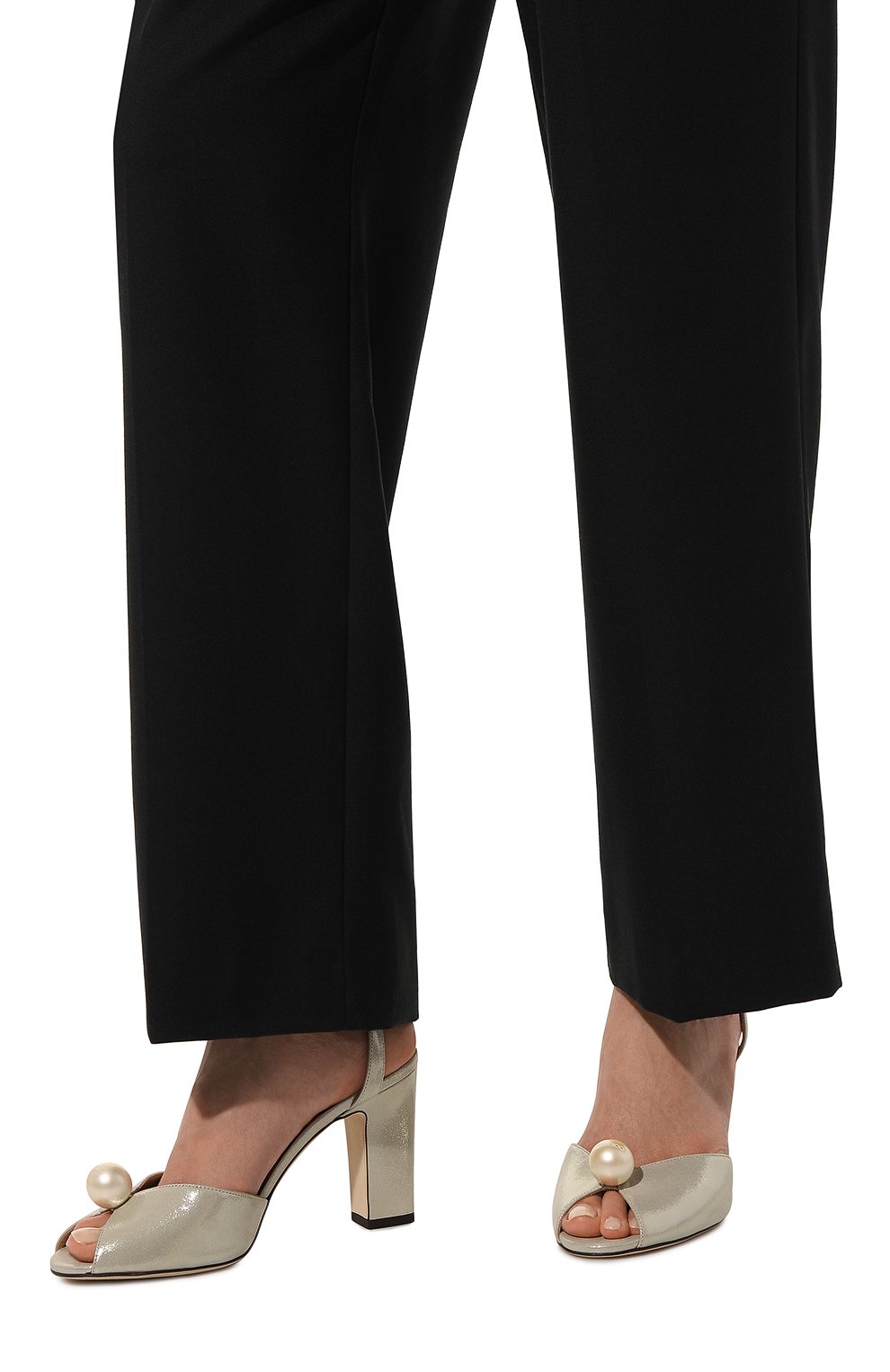 Кожаные босоножки sacaria JIMMY CHOO золотого цвета по цене 74850 руб., арт. SACARIA 85/UYX, фото 3 Кожаные босоножки sacaria JIMMY CHOO, арт. SACARIA 85/UYX, фото 3