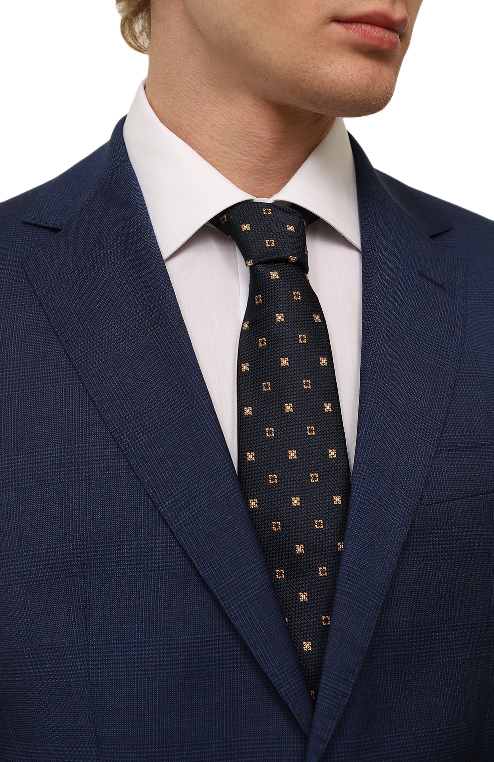 Шелковый галстук BRUNELLO CUCINELLI, арт. MM8910018, фото 2