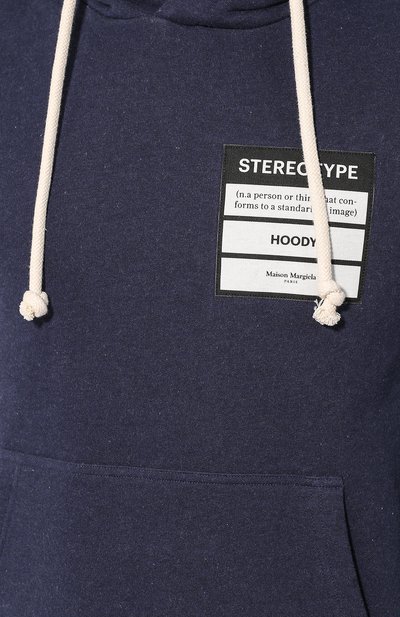 Хлопковое худи MAISON MARGIELA, арт. S50GU0091/S25368, фото 5