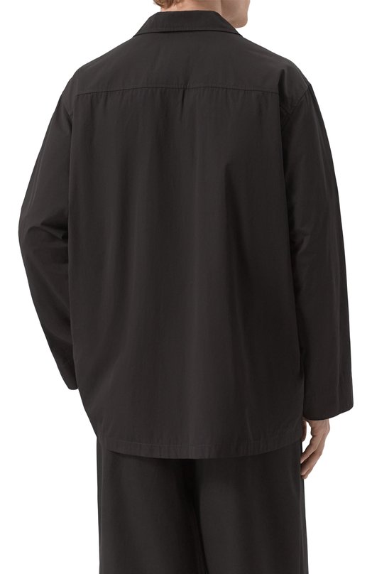 Хлопковая рубашка Jil Sander J47DL0167-J45292 Чёрный  J47DL0167-J45292 Фото 4