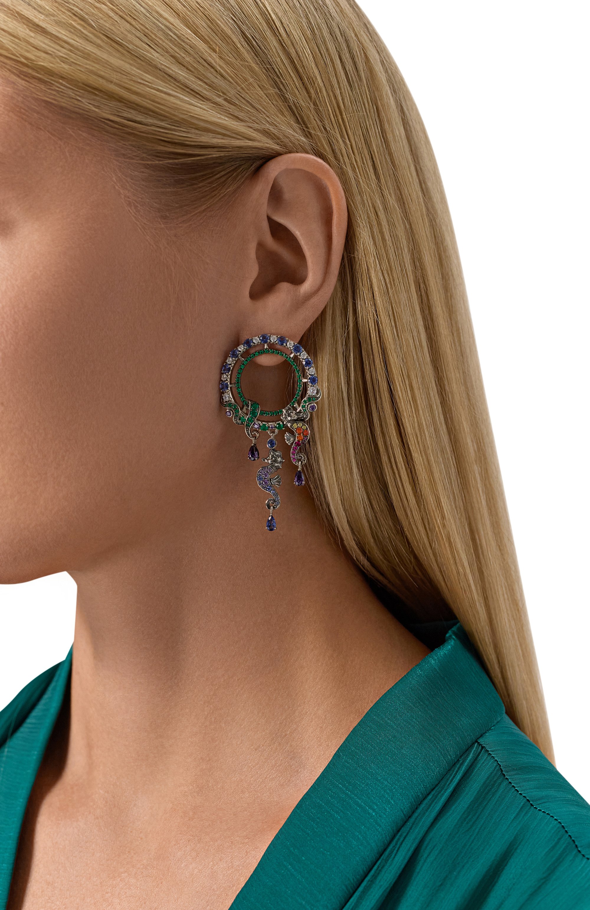 Серьги seahorses QUEENSBEE, арт. 201399, фото 2