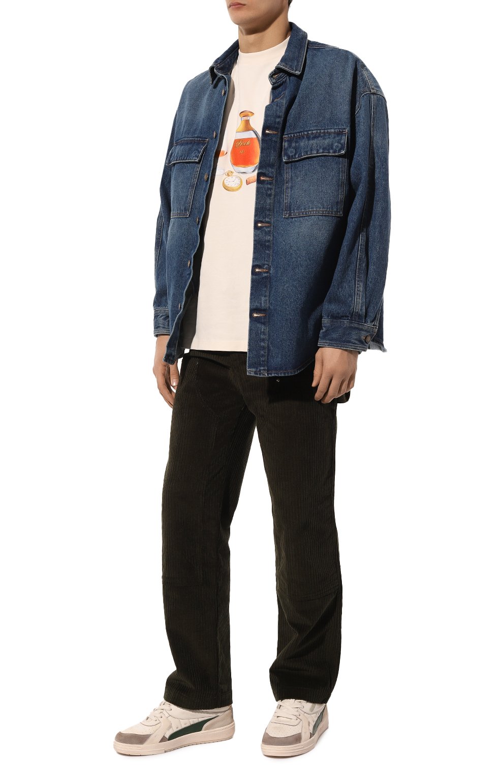 Кожаные кеды university old school PALM ANGELS белого цвета по цене 59550 руб., арт. PMIA078F23LEA0010155, фото 2 Кожаные кеды university old school PALM ANGELS, арт. PMIA078F23LEA0010155, фото 2