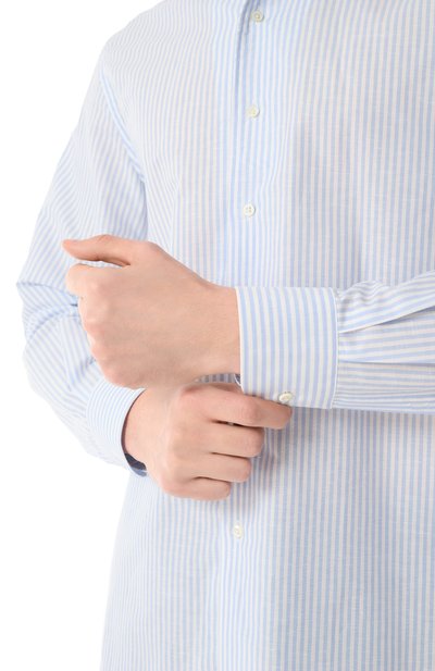 Сорочка из хлопка и льна CORNELIANI, арт. 25P156-2511174, фото 5