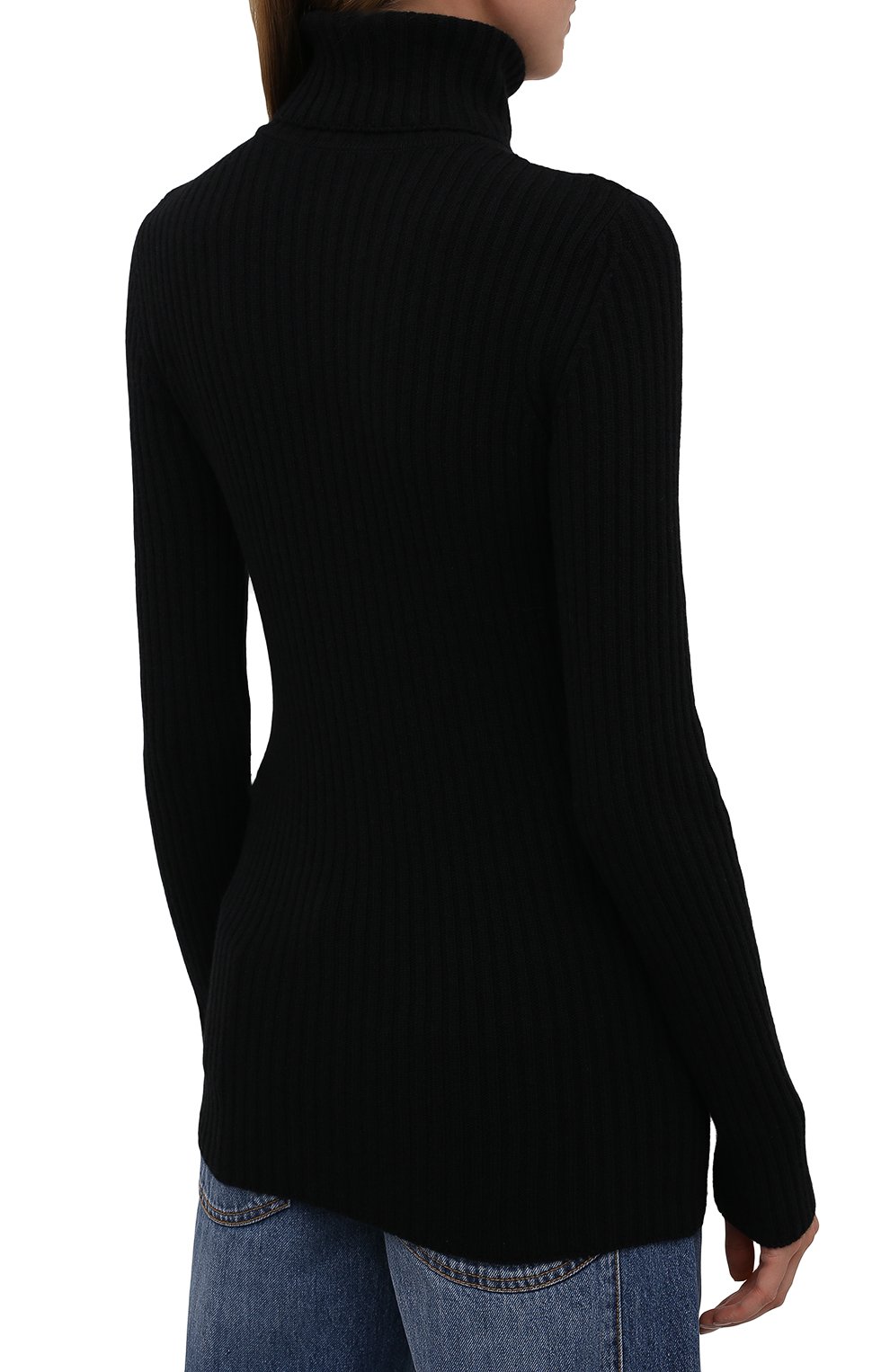 Водолазка из шерсти и кашемира SAINT LAURENT черного цвета по цене 89950 руб., арт. 666098/Y75DM, фото 4 Водолазка из шерсти и кашемира SAINT LAURENT, арт. 666098/Y75DM, фото 4