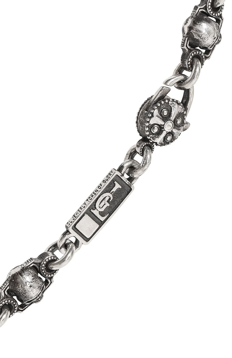 Мужского цепь черепа GL JEWELRY серебряного цвета, арт. M600005-S97-01 | Фото 4 (Материал: Серебро; Региональные ограничения белый список (Axapta Mercury): Не проставлено; Нос: Не проставлено)