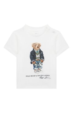 Детский хлопковая футболка POLO RALPH LAUREN белого цвета, арт. 320865660 | Фото 1 (Кросс-КТ НВ: Футболка; Материал внешний: Хлопок; Нос: Не проставлено; Материал сплава: Проставлено; Ростовка одежда: 9 мес | 74 см, 12 мес | 80 см, 18 мес | 86 см, 0 - 3 мес | 50 - 60 см, 3 мес | 62 см, 6 мес | 68 см)