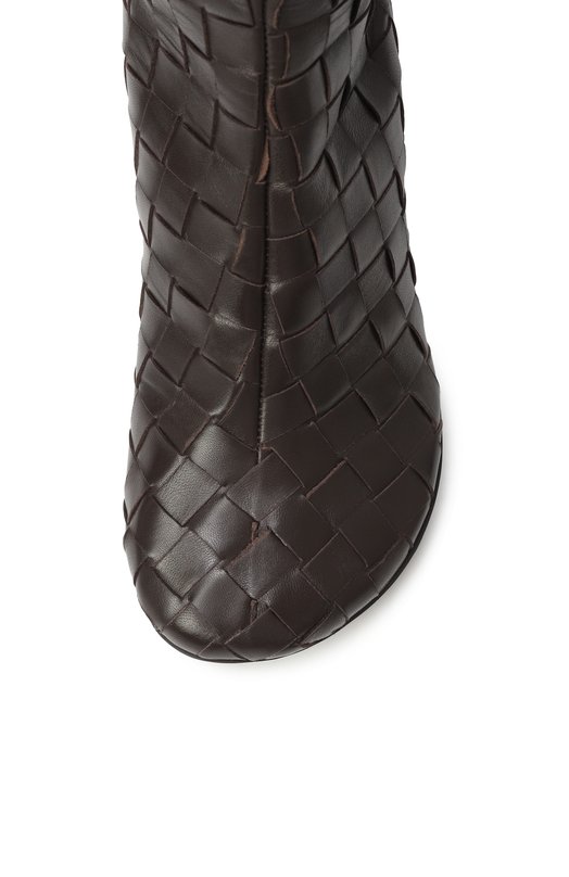 Кожаные ботильоны Bottega Veneta 811017/V2ED0 Коричневый  811017/V2ED0 Фото 6