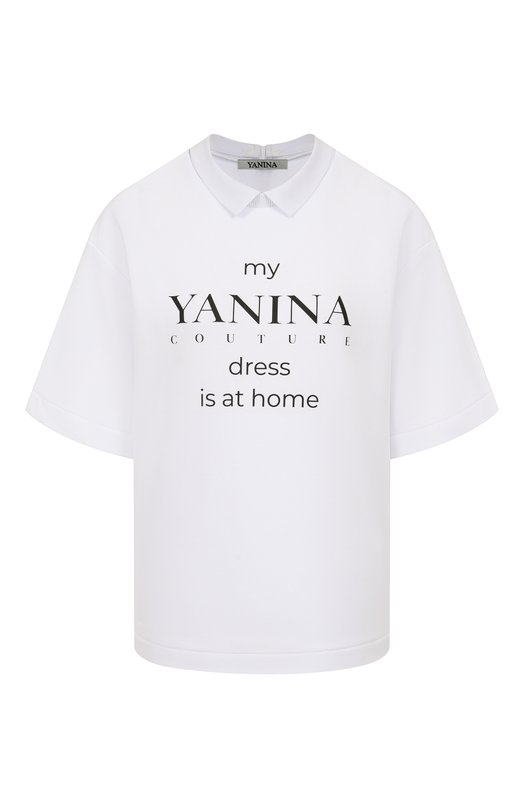 Хлопковая футболка YANINA 0-3073A Белый 0-3073A