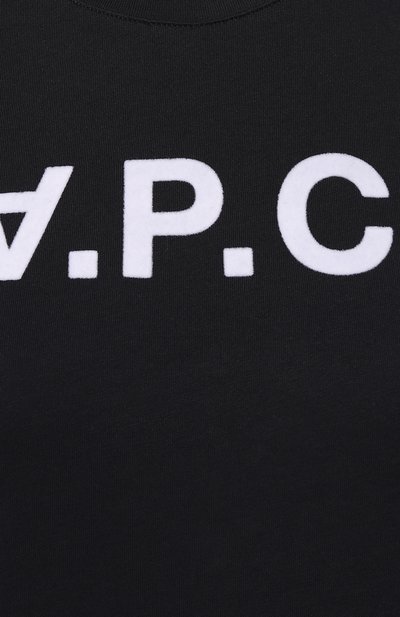 Хлопковая футболка A.P.C., арт. C0BQX-F26944, фото 5