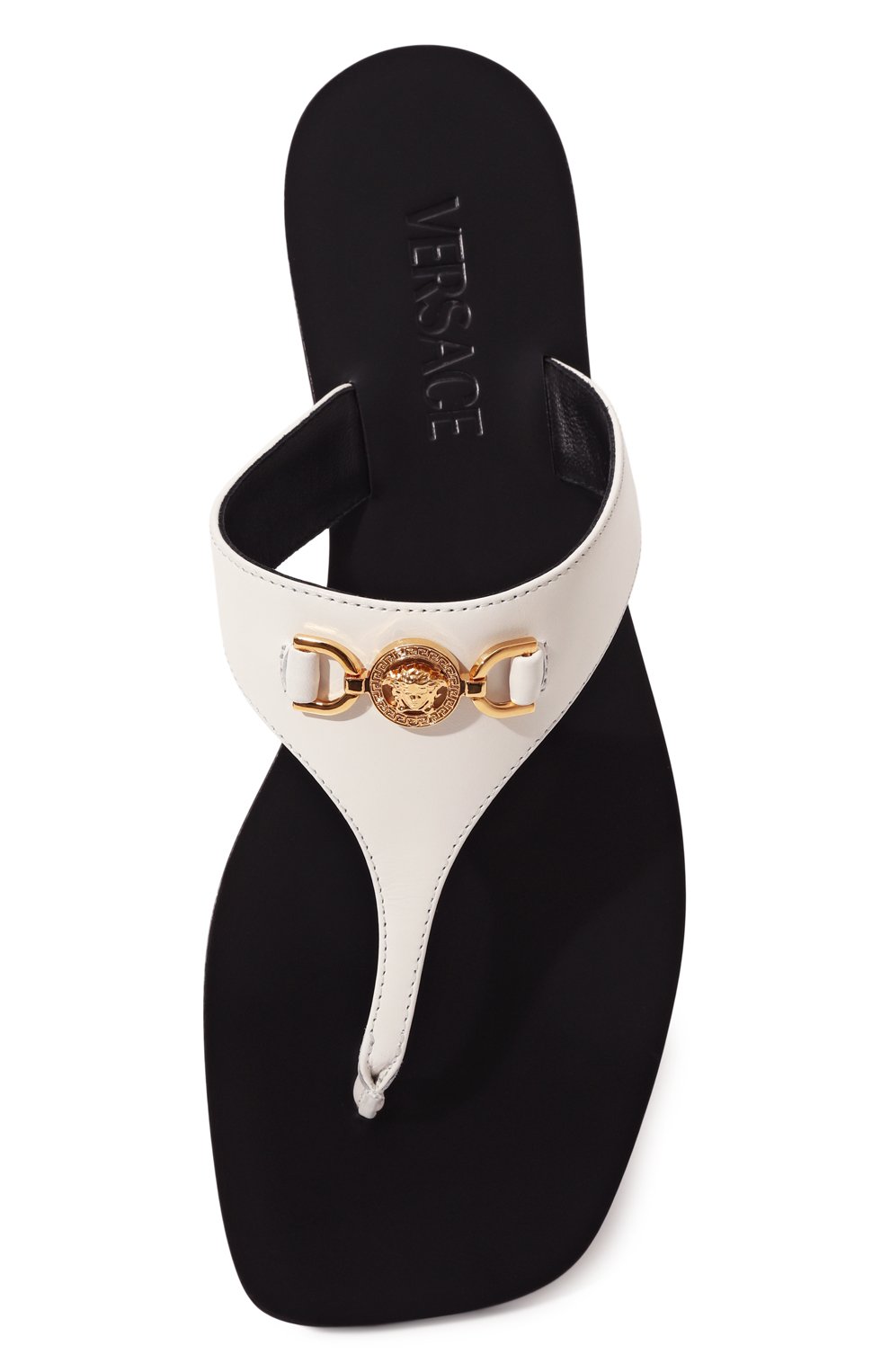 Кожаные шлепанцы medusa VERSACE, арт. 1013227/DVT2P, фото 6