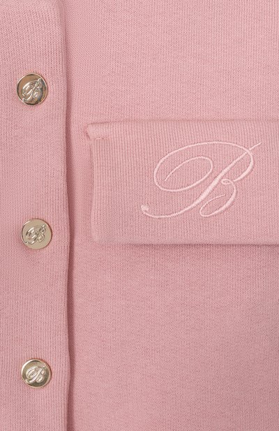 Хлопковый кардиган BLUMARINE, арт. BGFE0160/FF016_001, фото 3