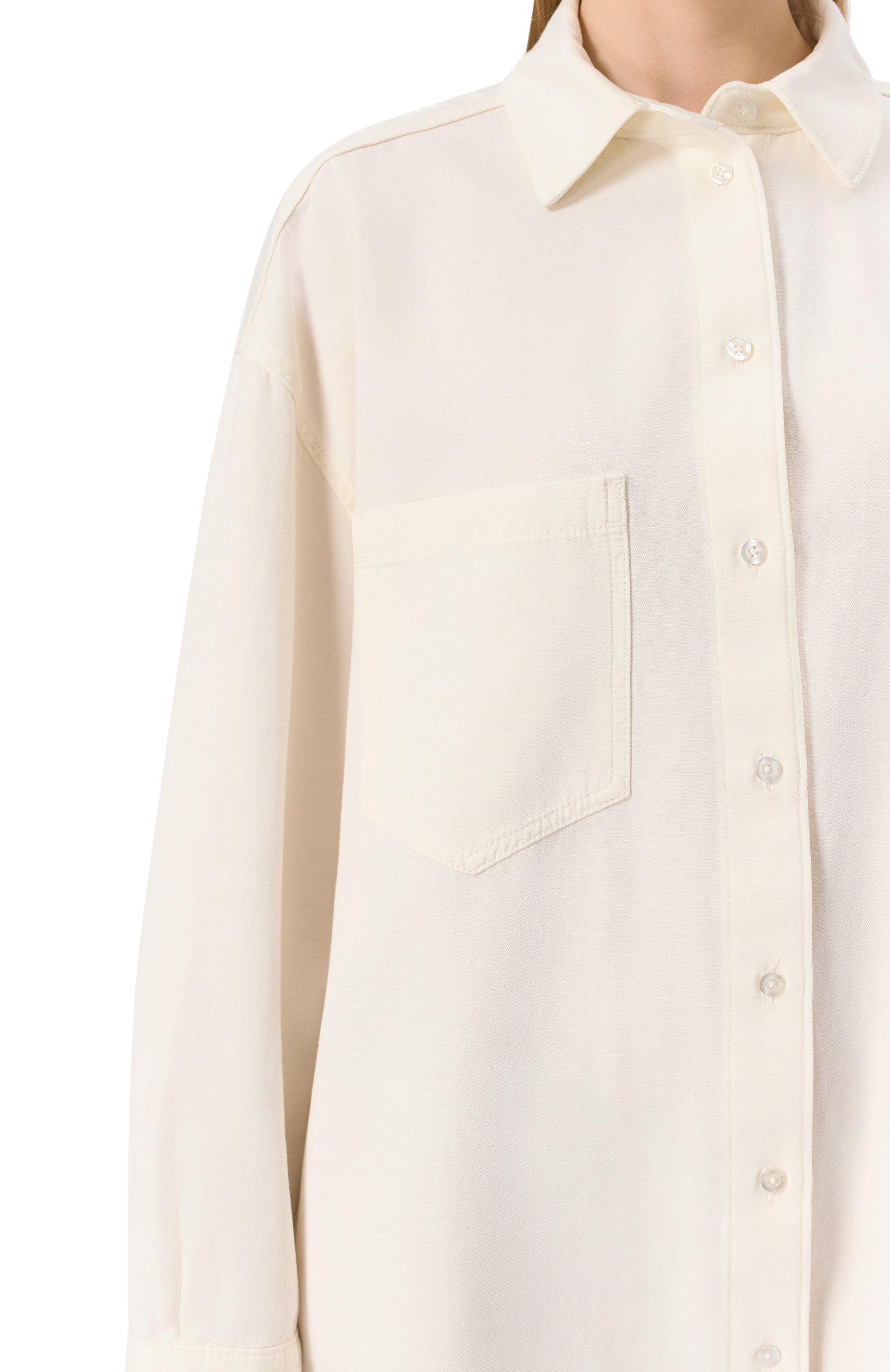 Платье из хлопка и льна 7 FOR ALL MANKIND, арт. 7U015X10LNI, фото 5