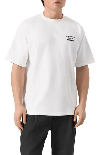 Хлопковая футболка DROLE DE MONSIEUR, арт. PERM-TS203-C0002-0PW, фото 3