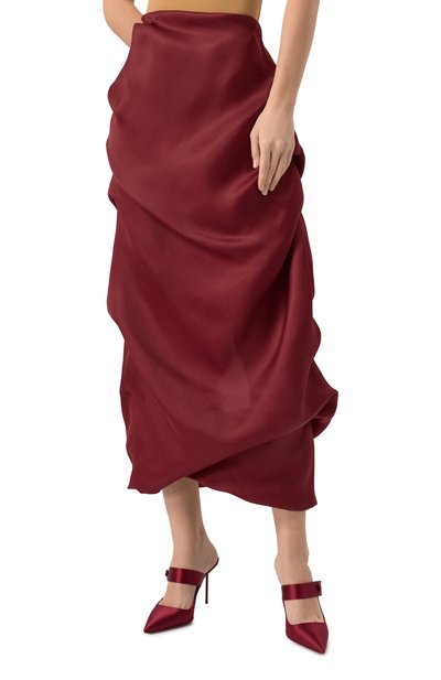 Шелковая юбка KHAITE, арт. 4138386/0LULA, фото 3