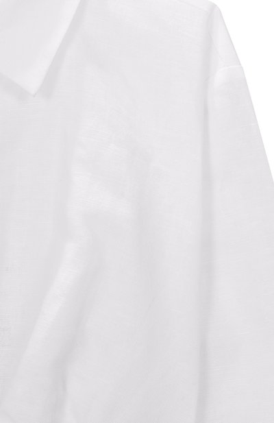 Рубашка изо льна и хлопка TWINSET белого цвета по цене 13150 руб., арт. 251GJ2401, фото 3 Рубашка изо льна и хлопка TWINSET, арт. 251GJ2401, фото 3
