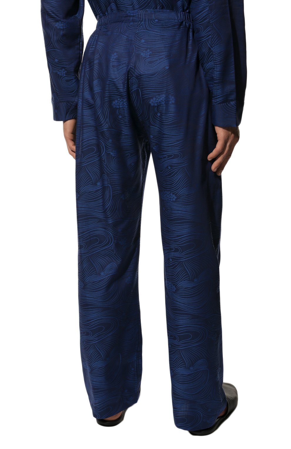 Хлопковая пижама DEREK ROSE темно-синего цвета по цене 35500 руб., арт. 5000-PARI022, фото 6 Хлопковая пижама DEREK ROSE, арт. 5000-PARI022, фото 6