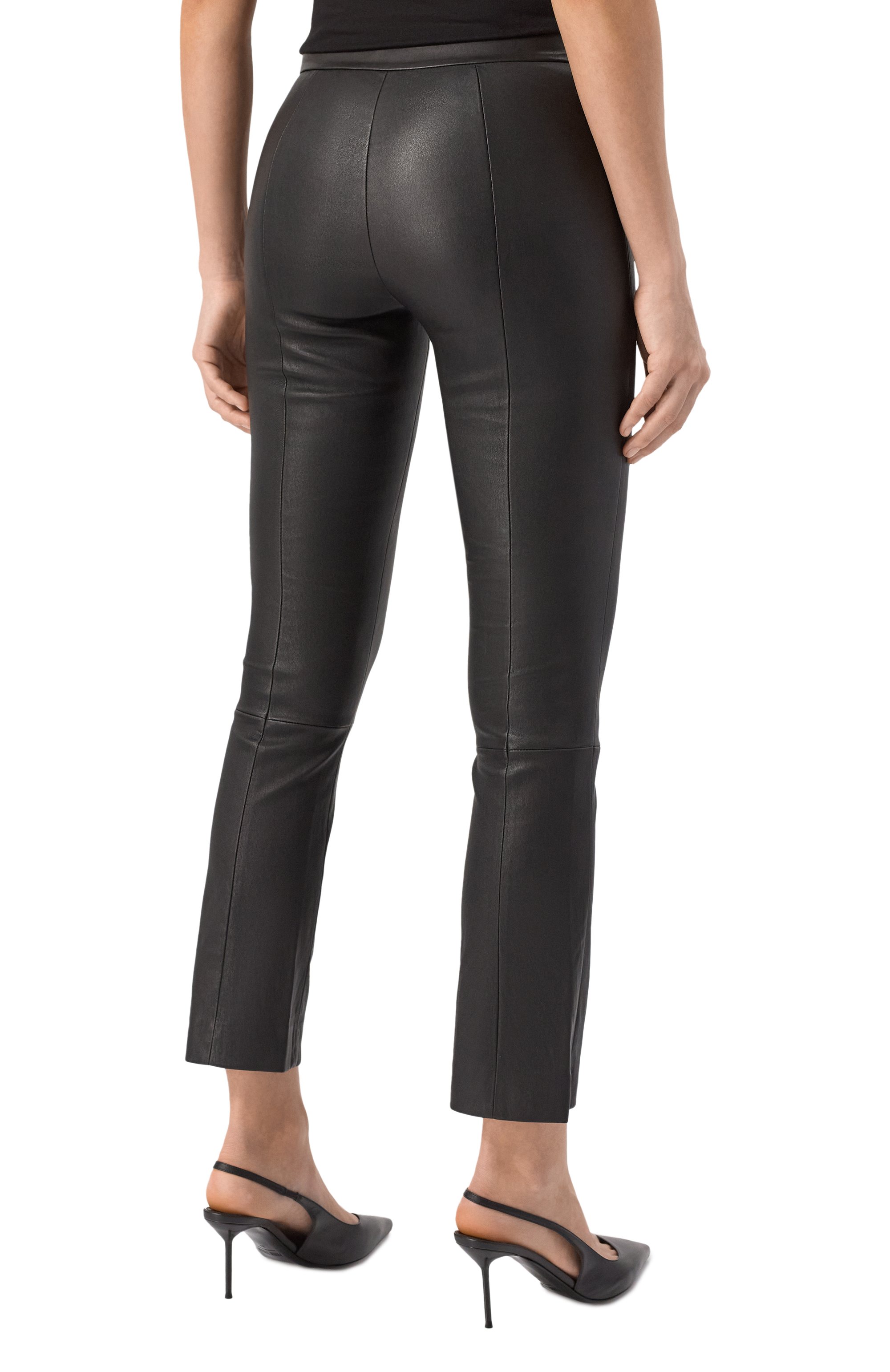 Кожаные легинсы THEORY, арт. M0600211, фото 4