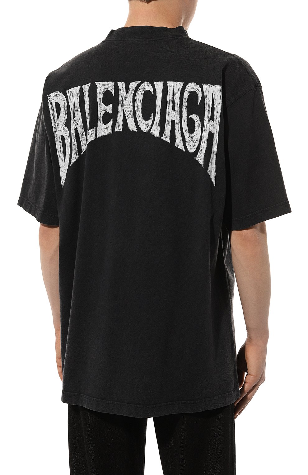 Хлопковая футболка BALENCIAGA, арт. 764235/TPVU4, фото 4