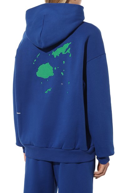 Хлопковое худи PANGAIA синего цвета по цене 16410 руб., арт. Island Hoodie, фото 4 Хлопковое худи PANGAIA, арт. Island Hoodie, фото 4
