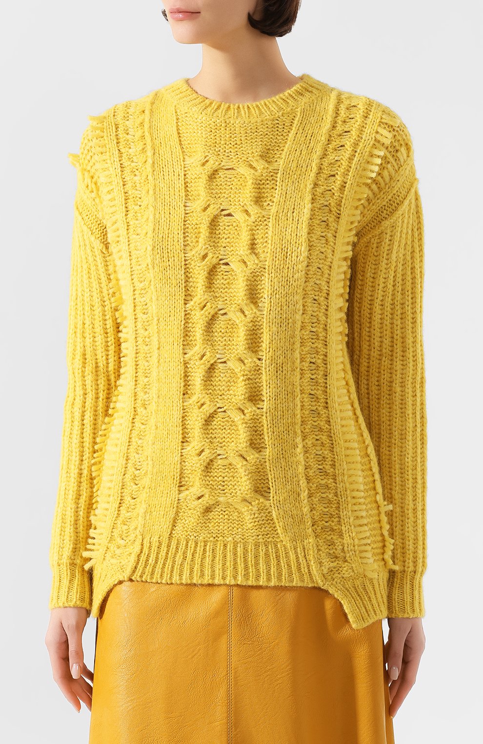 Шерстяной свитер STELLA MCCARTNEY желтого цвета по цене 58450 руб., арт. 592497/S2125, фото 3 Шерстяной свитер STELLA MCCARTNEY, арт. 592497/S2125, фото 3