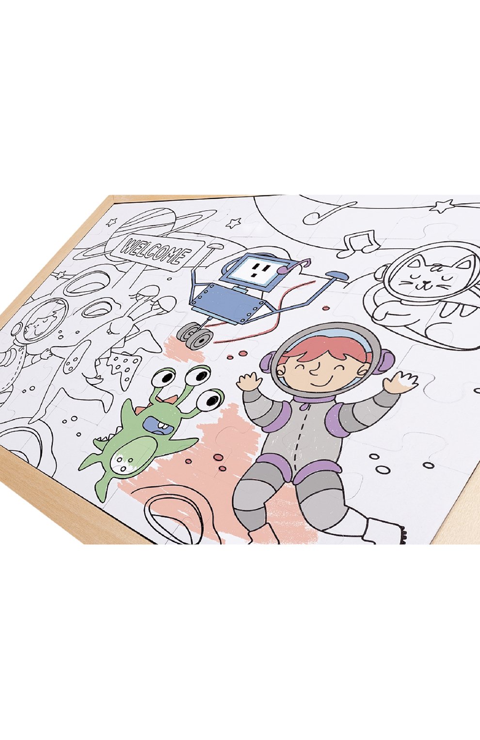 Пазл-раскраска космические друзья HAPE, арт. E1644_HP, фото 4