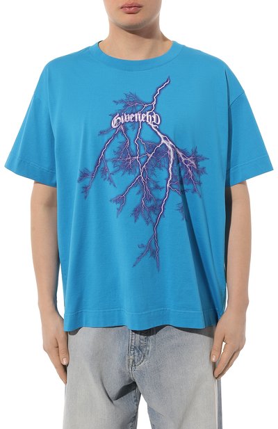 Хлопковая футболка GIVENCHY, арт. BM71JB3YJA, фото 3