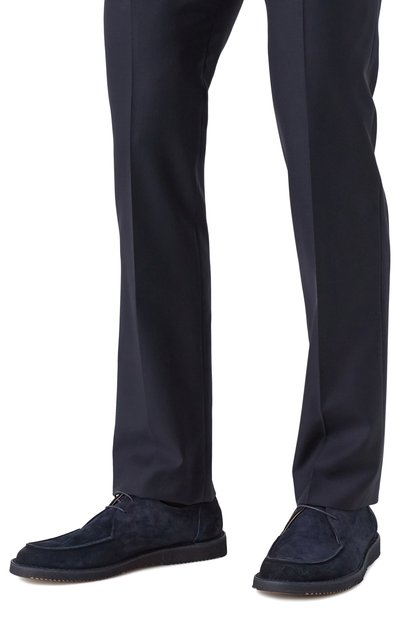 Замшевые дерби PANTANETTI темно-синего цвета по цене 45800 руб., арт. 18501A, фото 3 Замшевые дерби PANTANETTI, арт. 18501A, фото 3