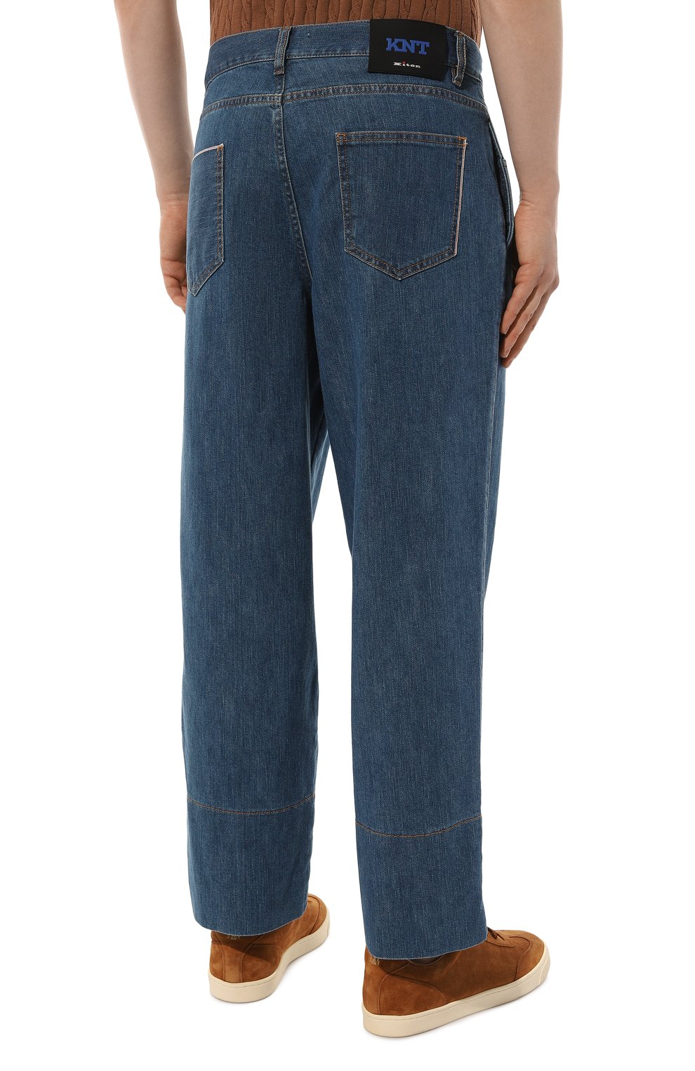 Джинсы KITON синего цвета по цене 95500 руб., арт. UPKN040K0701D02, фото 4 Джинсы KITON, арт. UPKN040K0701D02, фото 4