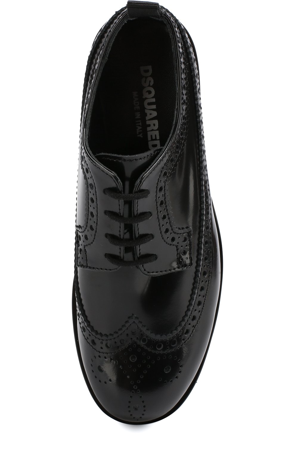 Кожаные дерби с брогированием DSQUARED2, арт. 57193/28-35, фото 4