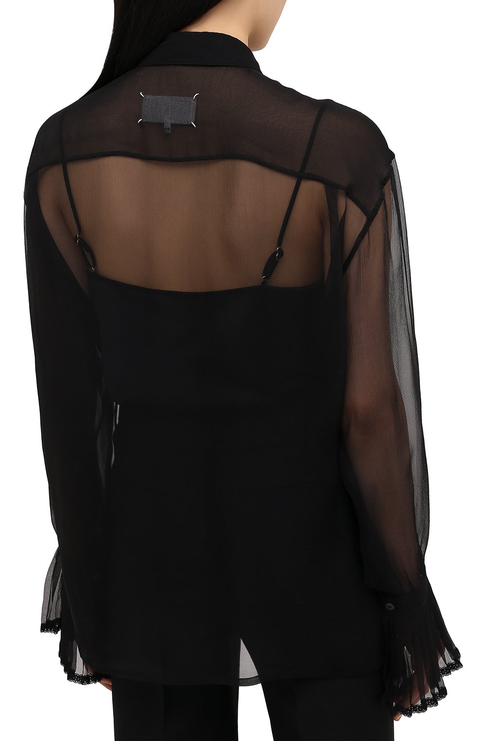 Шелковая блузка MAISON MARGIELA, арт. S29DL0190/S38057, фото 4