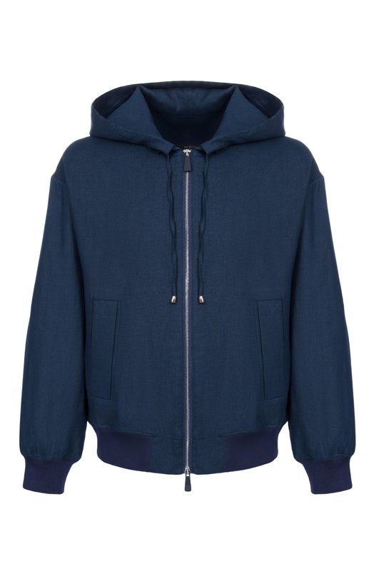 Льняной бомбер Kiton UGK137K0708H Синий UGK137K0708H