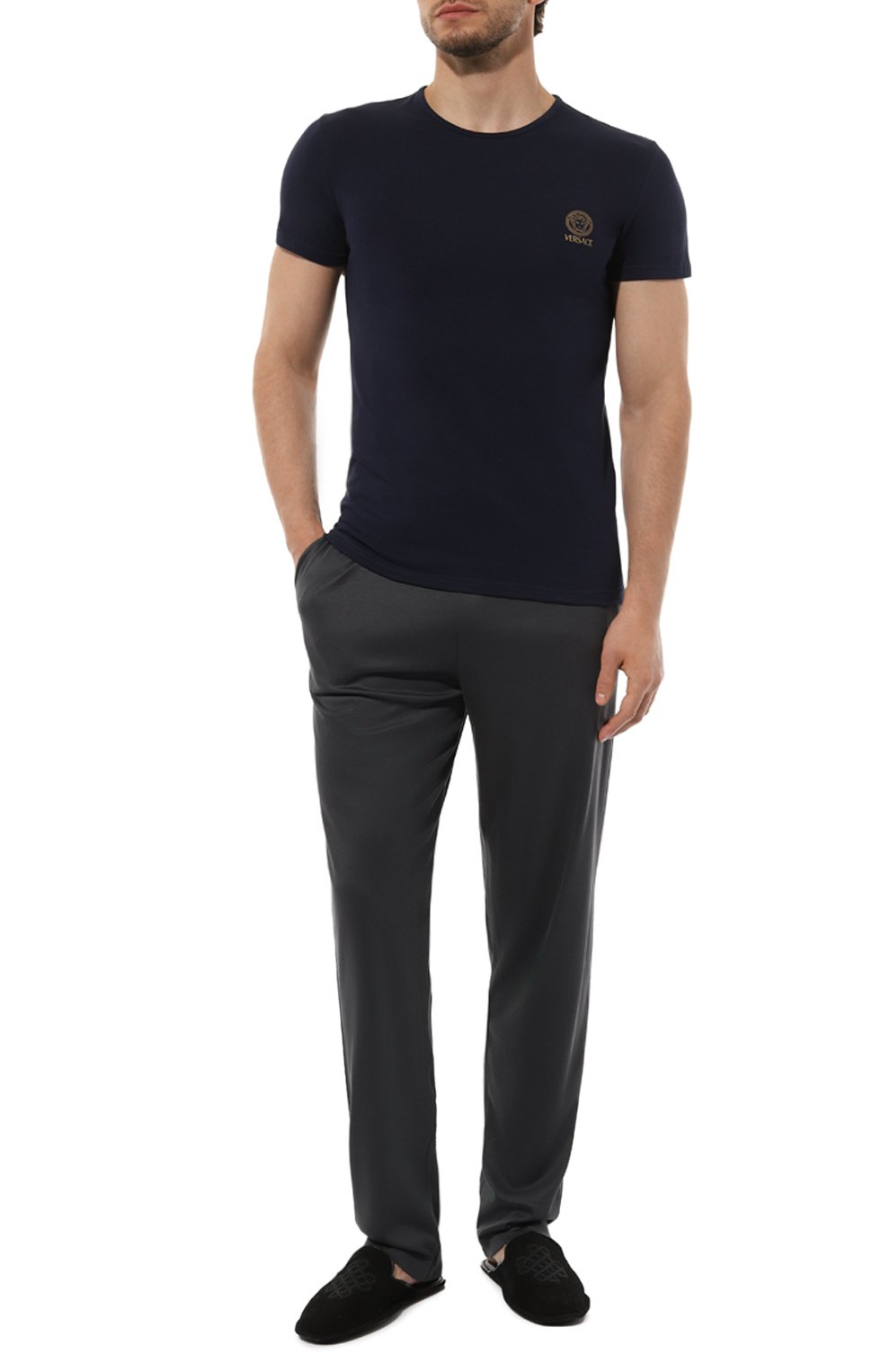 Хлопковая футболка VERSACE, арт. AUU01005/1A10011, фото 2