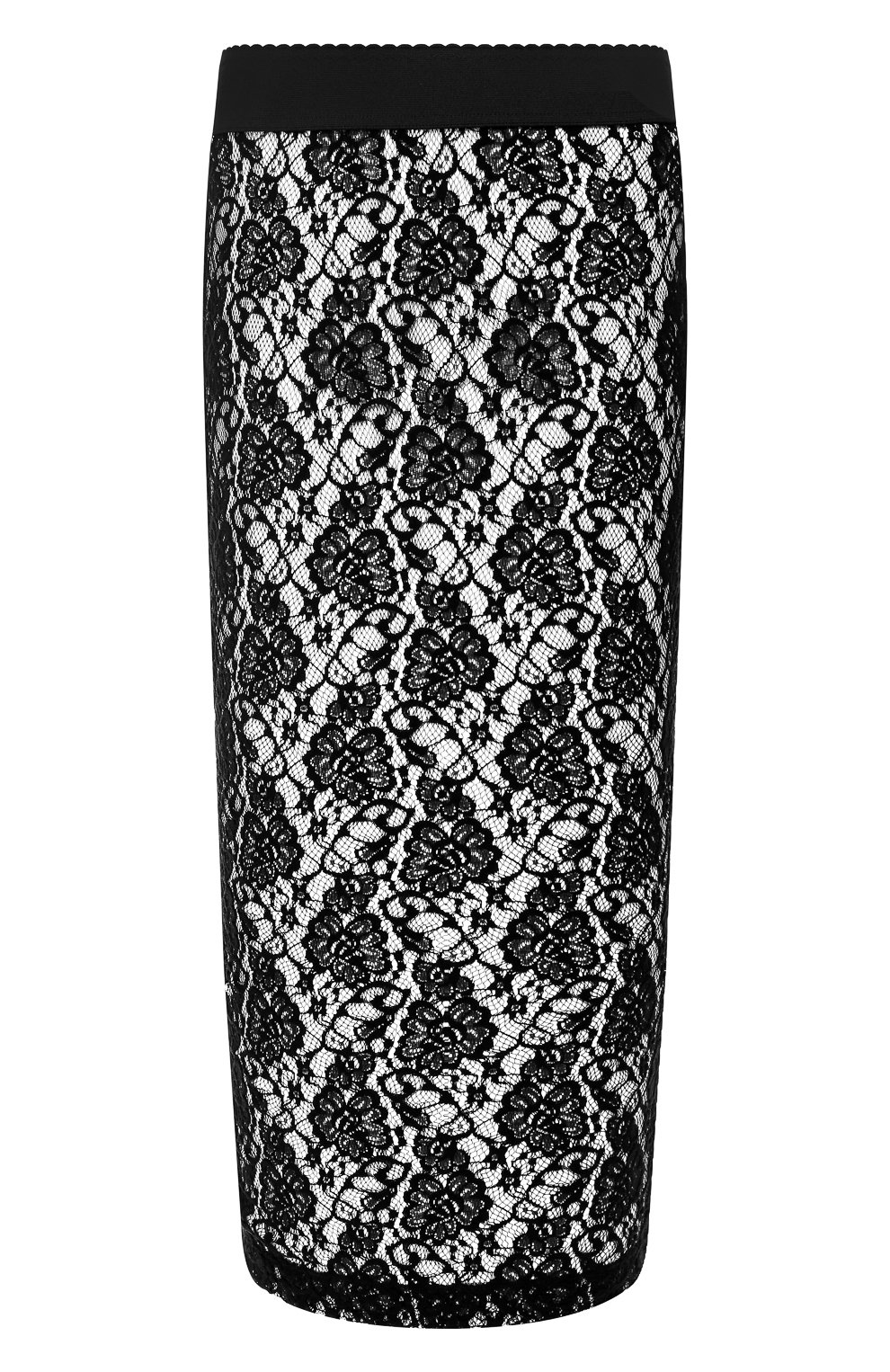 Кружевная юбка DOLCE & GABBANA черного цвета по цене 99500 руб., арт. F4BKET/FLMPS, фото 1 Кружевная юбка DOLCE & GABBANA, арт. F4BKET/FLMPS, фото 1