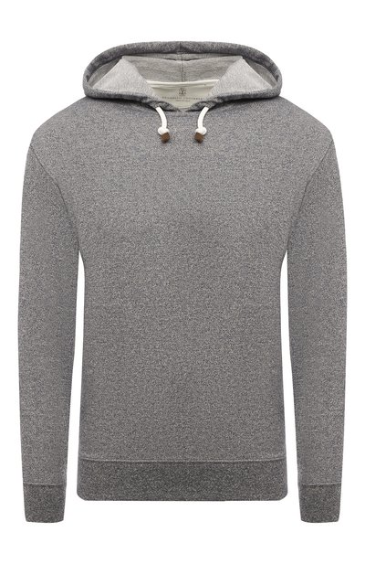 Худи из хлопка и льна BRUNELLO CUCINELLI, арт. MTU153450, фото 1