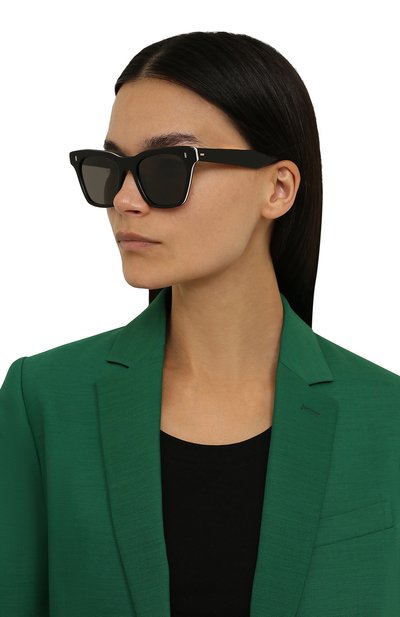 Солнцезащитные очки L.G.R. черного цвета по цене 37500 руб., арт. CECILE SKIN 4256 01 GREY, фото 2 Солнцезащитные очки L.G.R., арт. CECILE SKIN 4256 01 GREY, фото 2