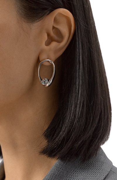 Серьги DRIES VAN NOTEN серебряного цвета по цене 38550 руб., арт. 251-018209-063, фото 2 Серьги DRIES VAN NOTEN, арт. 251-018209-063, фото 2