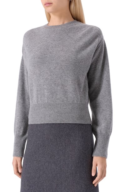 Кашемировый пуловер SASUPHI серого цвета по цене 141500 руб., арт. W25656/WS, фото 3 Кашемировый пуловер SASUPHI, арт. W25656/WS, фото 3