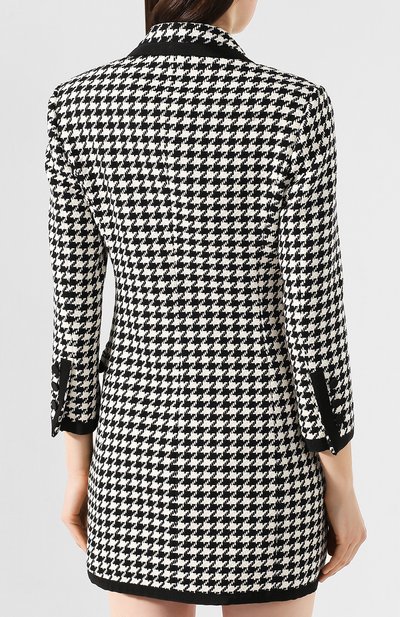 Двубортный жакет MSGM черно-белого цвета по цене 61350 руб., арт. 2841MDA193 207109, фото 4 Двубортный жакет MSGM, арт. 2841MDA193 207109, фото 4