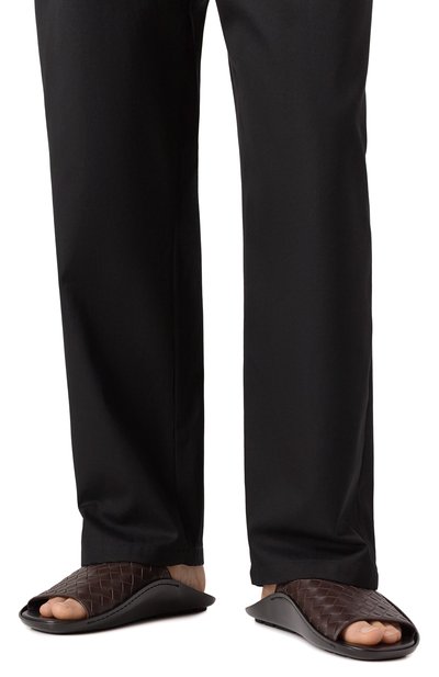 Кожаные шлепанцы wave BOTTEGA VENETA, арт. 827192/V2ED0, фото 3