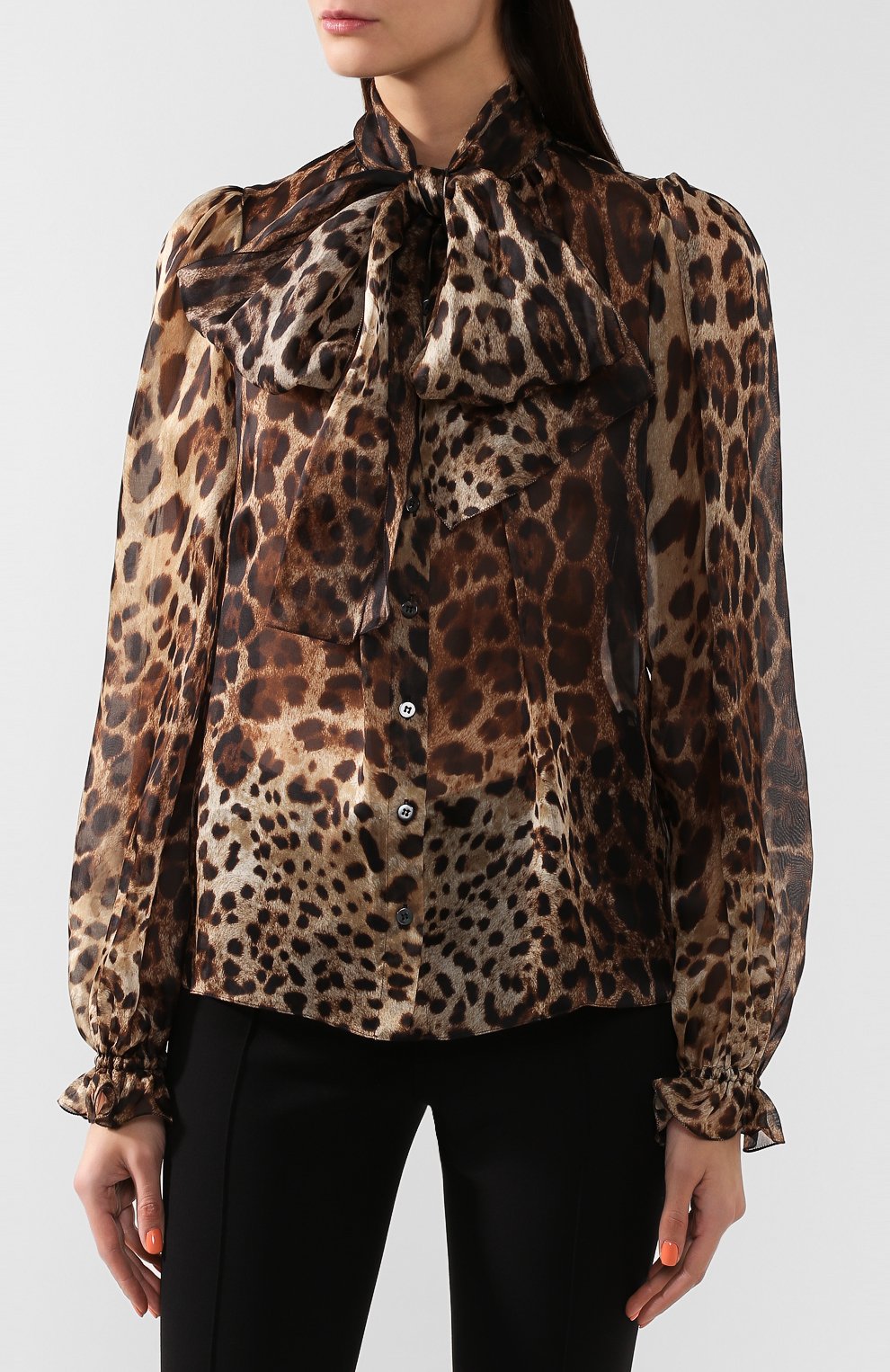 Шелковая блузка DOLCE & GABBANA, арт. F5L07T/HS15L, фото 3