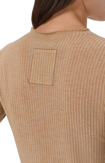 Шерстяной пуловер UMA WANG бежевого цвета по цене 49950 руб., арт. UK7113, фото 5 Шерстяной пуловер UMA WANG, арт. UK7113, фото 5