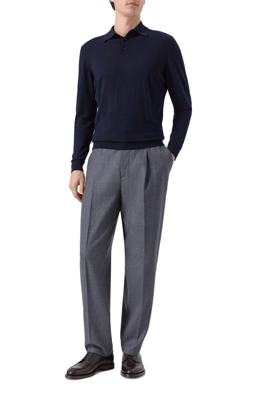 Шерстяные брюки Emporio Armani EM003013/AF18507 Серый  EM003013/AF18507 Фото 2