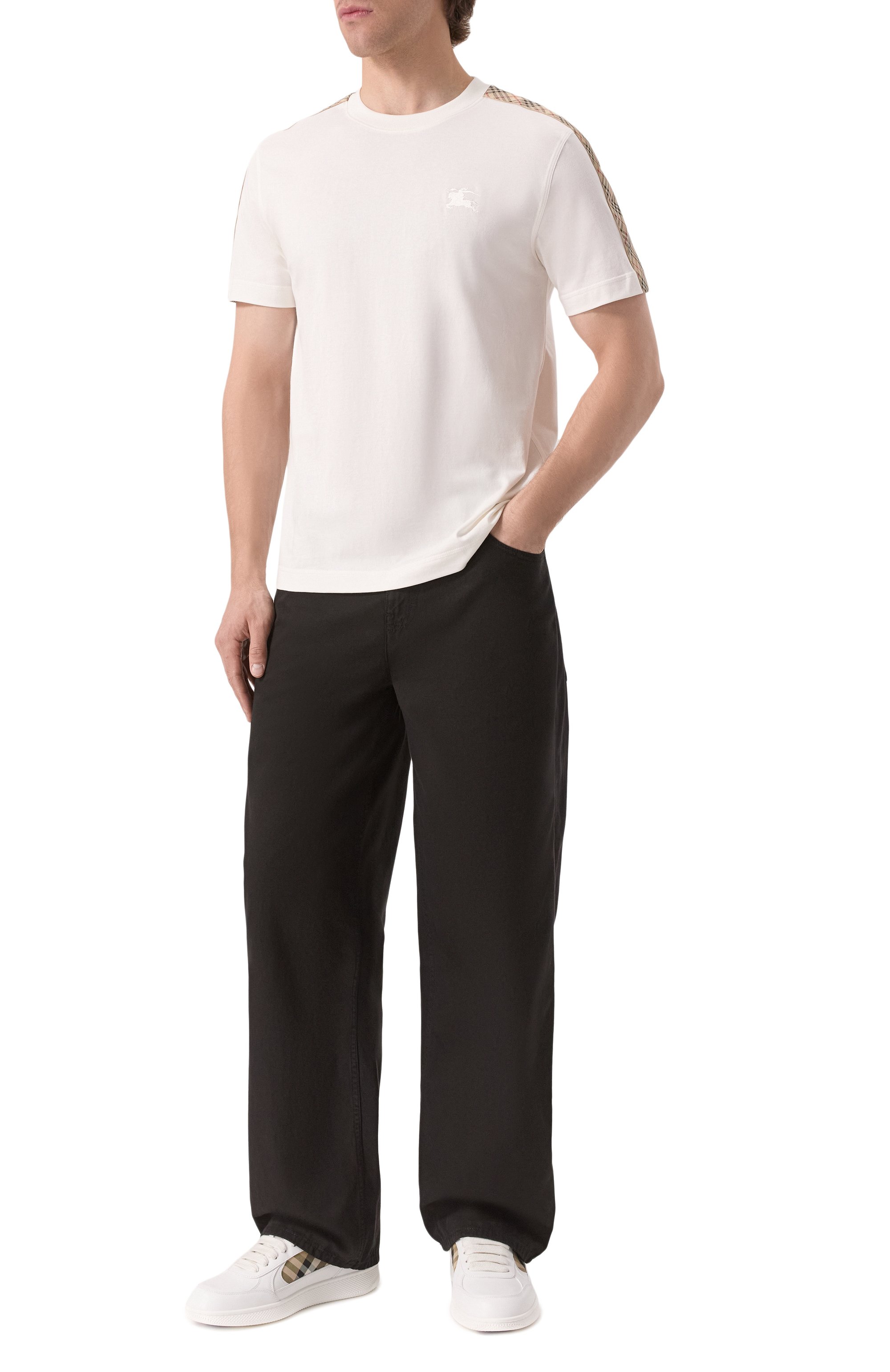 Хлопковые брюки BURBERRY, арт. 8109241, фото 2