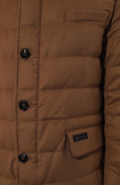 Кашемировая куртка KITON коричневого цвета по цене 679000 руб., арт. UW1910V0455F04, фото 5 Кашемировая куртка KITON, арт. UW1910V0455F04, фото 5