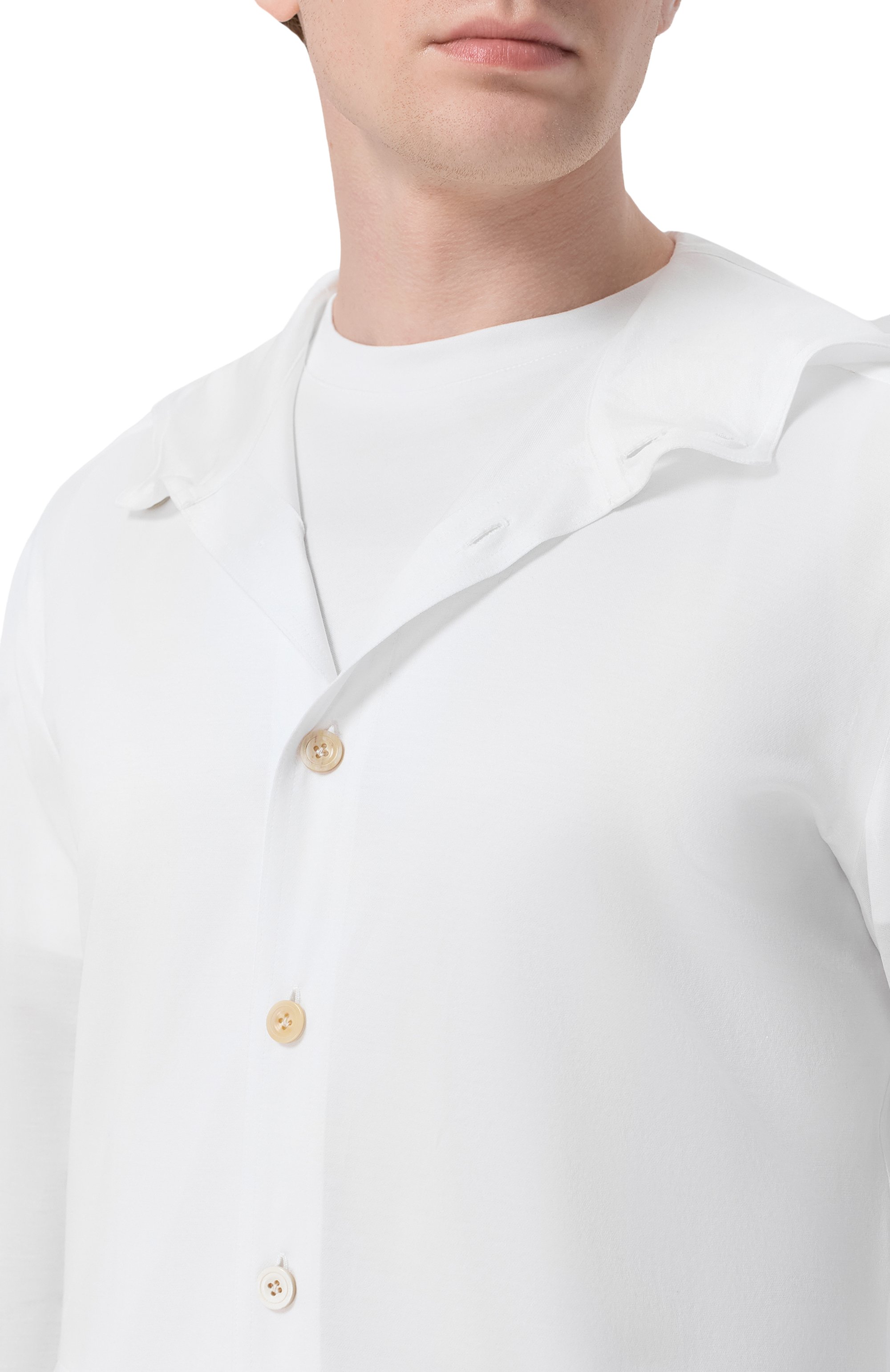 Хлопковая рубашка KITON, арт. UMCMARH09665, фото 5