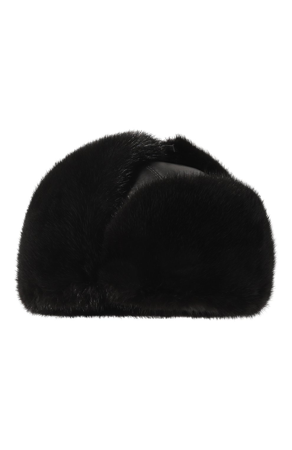 Шапка-ушанка мишка из меха норки и кожи FURLAND, арт. 0011202110172600617, фото 1