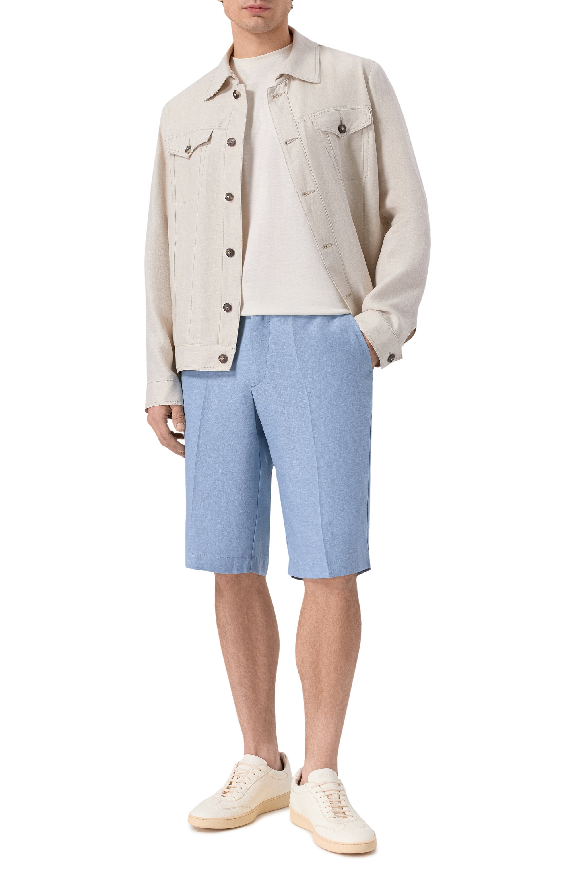 Шорты изо льна и шелка MVST, арт. M26.CSM.T408/TXAVI, фото 2