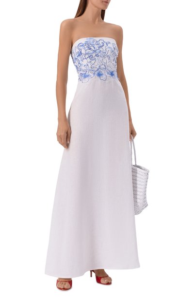 Льняное платье ERMANNO SCERVINO, арт. D484Q304ZQR, фото 2
